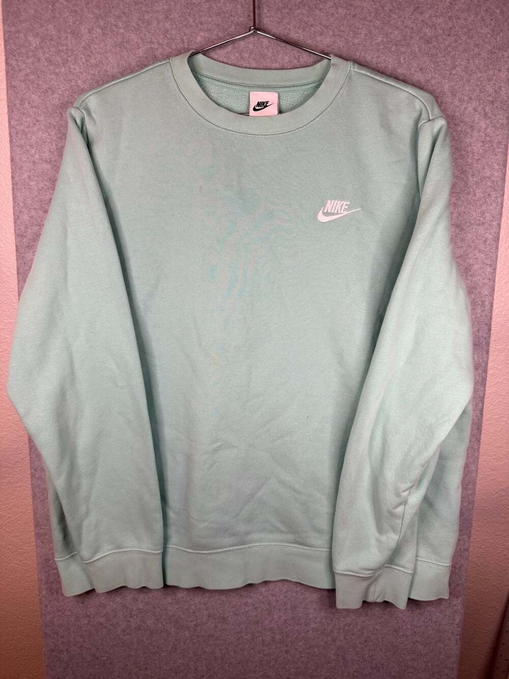 Nike Sportswear Club French Terry Crew Sweatshirt Mineral Green XL